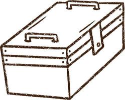 Toolbox Charcoal Drawing vector