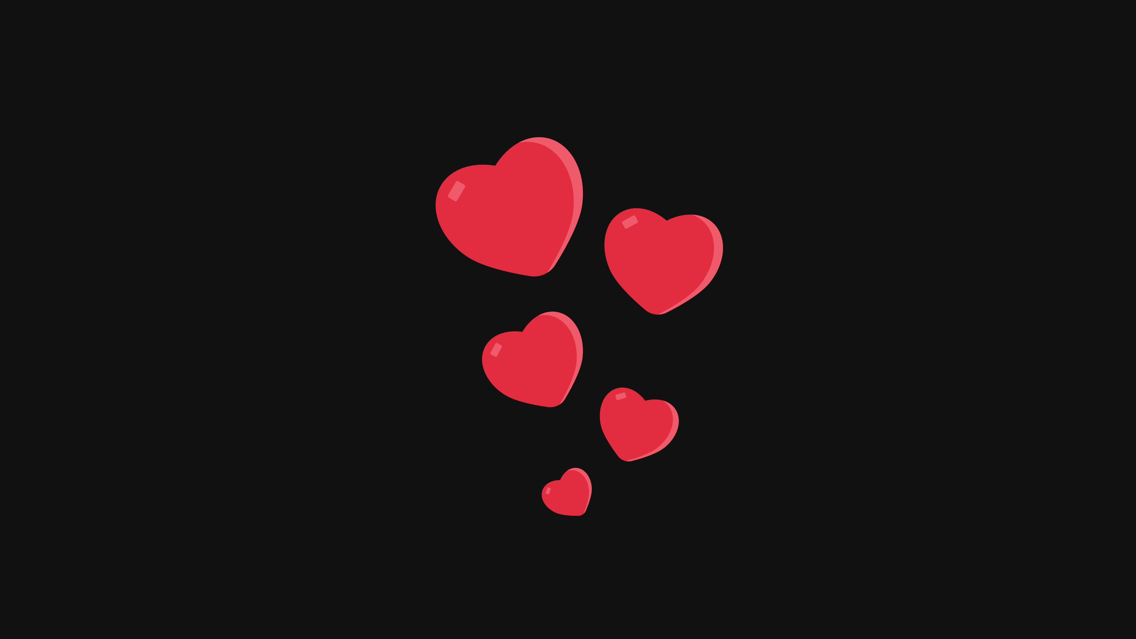 red love or heart pop up icon Animation.Heart Beat Concept for