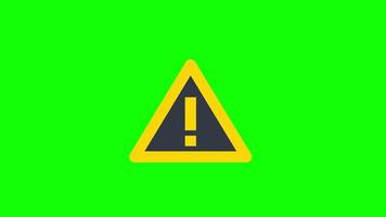 Warning attention sign icon, Exclamation Mark, Attention sign. loop animation with alpha channel. video