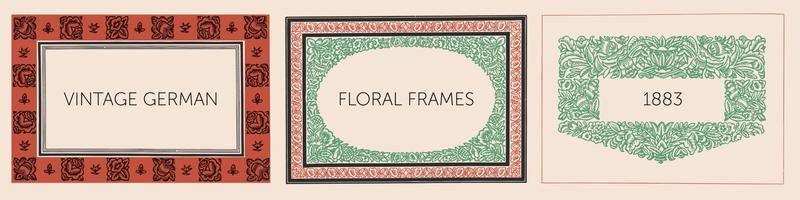 Vintage woodcut Floral design elements for books, invitations, labels, menu design and packaging. Flowers, foliage, fruits and ephemera.
