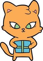 cute cartoon cat vector