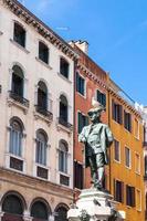 statue of Carlo Goldoni on Campo San Bartolome photo