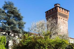 view Torre di Porta Castello in Vicenza in spring photo