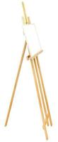simple easel with picture frame isolated photo