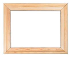 amplio marco de madera simple foto