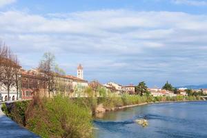 cityscape with waterfront of Adige river in Verona photo