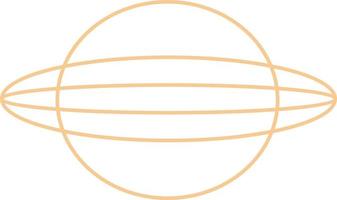 Minimal Oval Outline Design vector