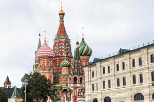 view of Saint Basil Cathedral from Varvarka street photo