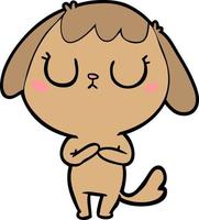 cute cartoon dog vector