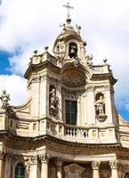 fachada de la basílica della collegiata, catania foto