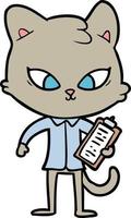 cute cartoon cat vector