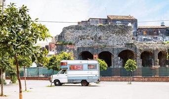 view of Roman Odeon in Catania photo