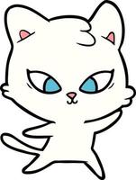 cute cartoon cat vector