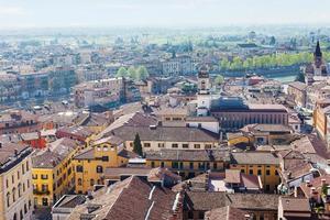 above view of Verona town with Adige River photo