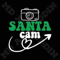 Santa Cam Design vector