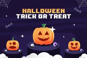 Simple and elegant Halloween graphic design template that is easy to customize vector