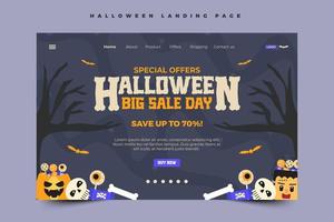 Simple and elegant Halloween graphic design template that is easy to customize vector
