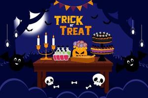 Simple and elegant Halloween graphic design template that is easy to customize vector