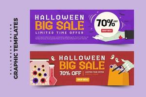 Simple and elegant Halloween graphic design template that is easy to customize vector