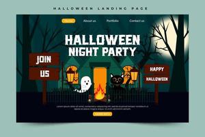 Simple and elegant Halloween graphic design template that is easy to customize vector