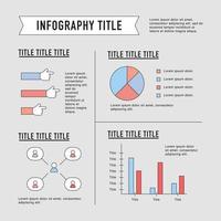 ilustración de infografía delineada vector