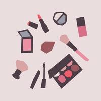 MakeUp Abstract Icons vector