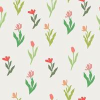 Cute Seamless Floral Pattern vector