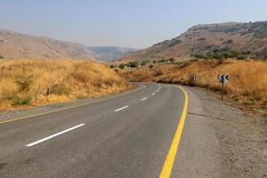 Highway in Israel from north to south photo