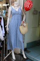 Goods and clothing are sold in a large store in Israel. photo