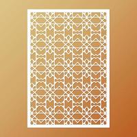 seamless die cut decorative pattern template vector