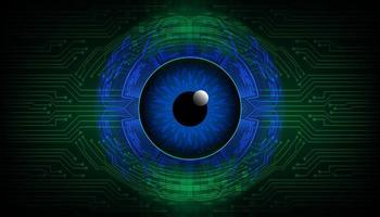 Modern Technology Background with eye vector