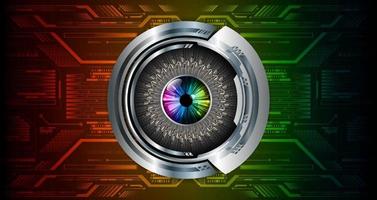 Modern Technology Background with eye vector