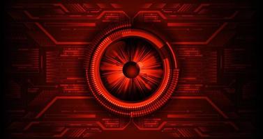 Modern Technology Background with eye vector