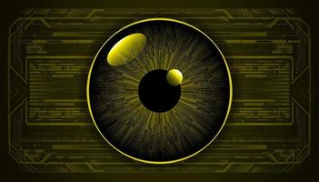 Modern Technology Background with eye vector