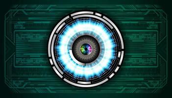 Modern Technology Background with eye vector