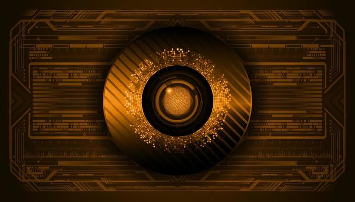 Modern Technology Background with eye