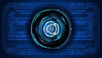 Modern Technology Background with eye vector