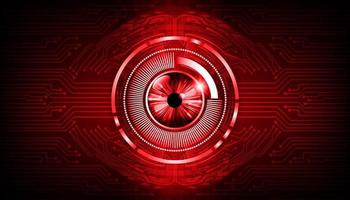 Modern Technology Background with eye vector