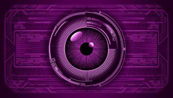 Modern Technology Background with eye vector