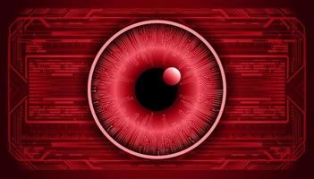 Modern Technology Background with eye vector