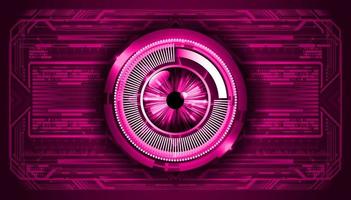 Modern Technology Background with eye vector