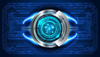 Modern Technology Background with eye vector