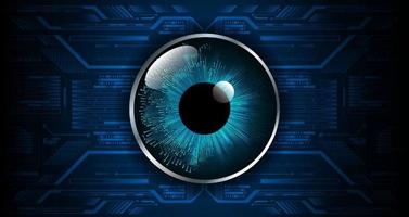 Modern Technology Background with eye vector