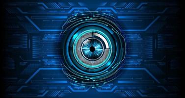 Modern Technology Background with eye vector