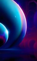 An abstract nebula in outer space and galaxies background of 3D render, suitable for a mobile screen, phone desktop, landing page, UI UX, and wallpaper. photo