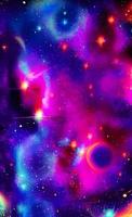 An abstract nebula in outer space and galaxies background of 3D render, suitable for a mobile screen, phone desktop, landing page, UI UX, and wallpaper. photo