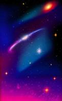 An abstract nebula in outer space and galaxies background of 3D render, suitable for a mobile screen, phone desktop, landing page, UI UX, and wallpaper. photo