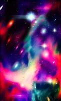 An abstract nebula in outer space and galaxies background of 3D render, suitable for a mobile screen, phone desktop, landing page, UI UX, and wallpaper. photo