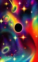 An abstract nebula in outer space and galaxies background of 3D render, suitable for a mobile screen, phone desktop, landing page, UI UX, and wallpaper. photo