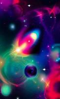 An abstract nebula in outer space and galaxies background of 3D render, suitable for a mobile screen, phone desktop, landing page, UI UX, and wallpaper. photo